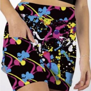 Splatter Skort by Skort Obsession pickleball Tennis Med NWT golf